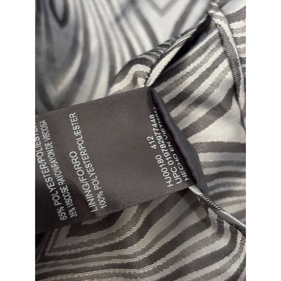 Haggar Mens Blazer Jacket Sz 44L Navy Blue 2 Button Polyester Rayon Sport Coat - Picture 6 of 7